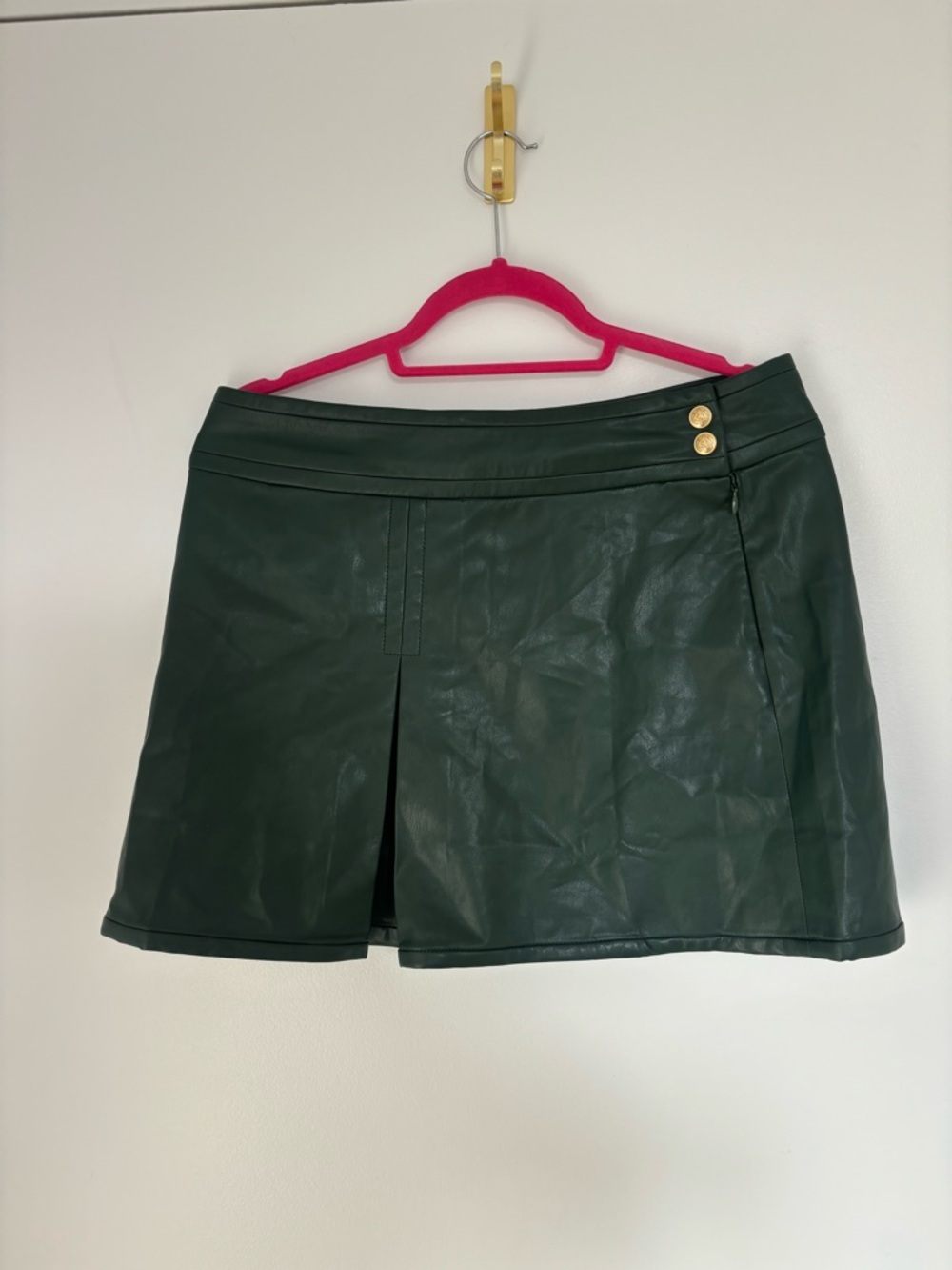 Faux Leather J Crew Mini Skirt